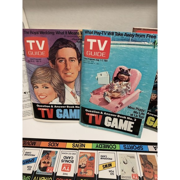 Vintage 1984 TV GUIDE'S TV Game in original box and complete - Picture 9 of 12